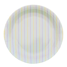 Load image into Gallery viewer, Multicolor Fine Stripes Plates (Set of 8) - Pooka Party
