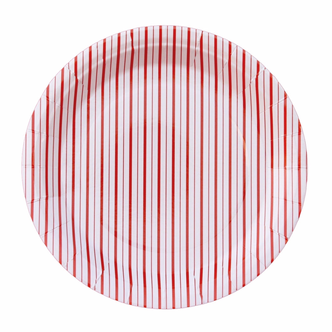 Red and white paper plates - Pooka Party
