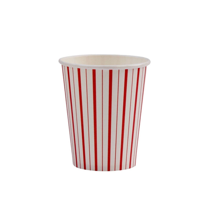 Red and White Striped Paper Cups - Pooka Party