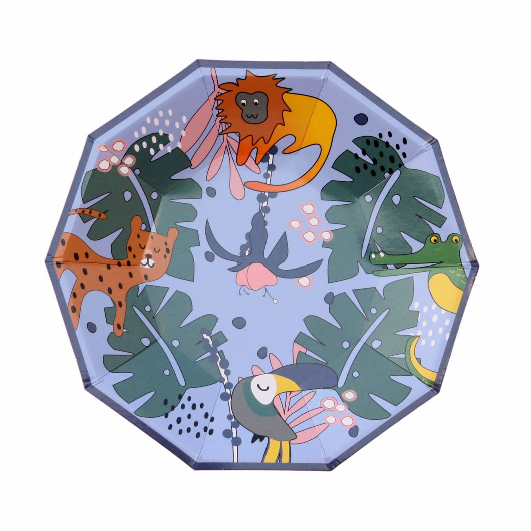 Tropical Forest Animals Plates - Pooka Party