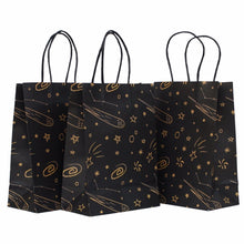 Load image into Gallery viewer, Stars and Planets Black Paper Bags - Pooka Party
