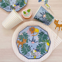 Load image into Gallery viewer, Pink Fine Stripes Plates (Set of 8) - Pooka Party
