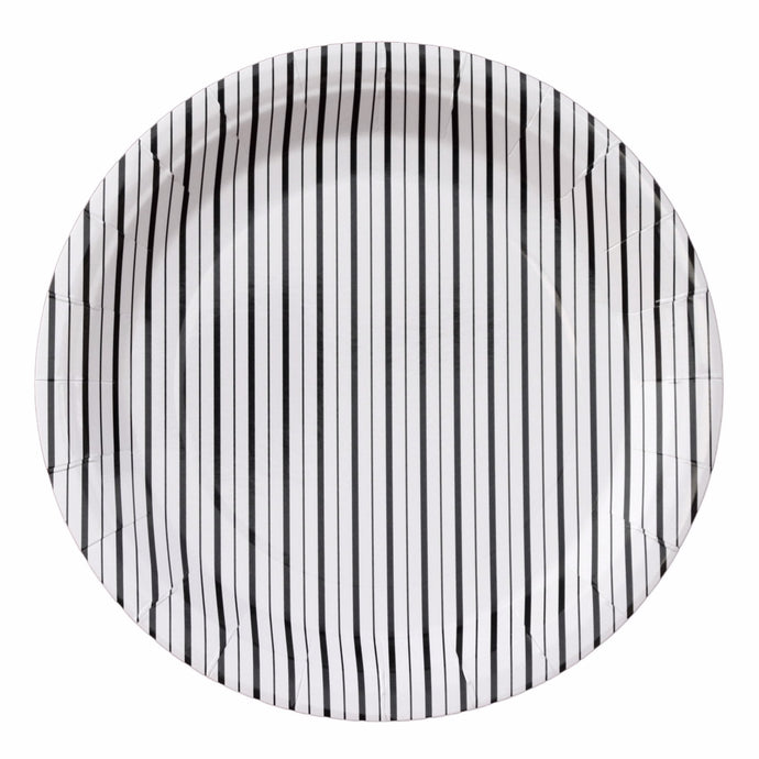 Black and white paper plates- Pooka Party