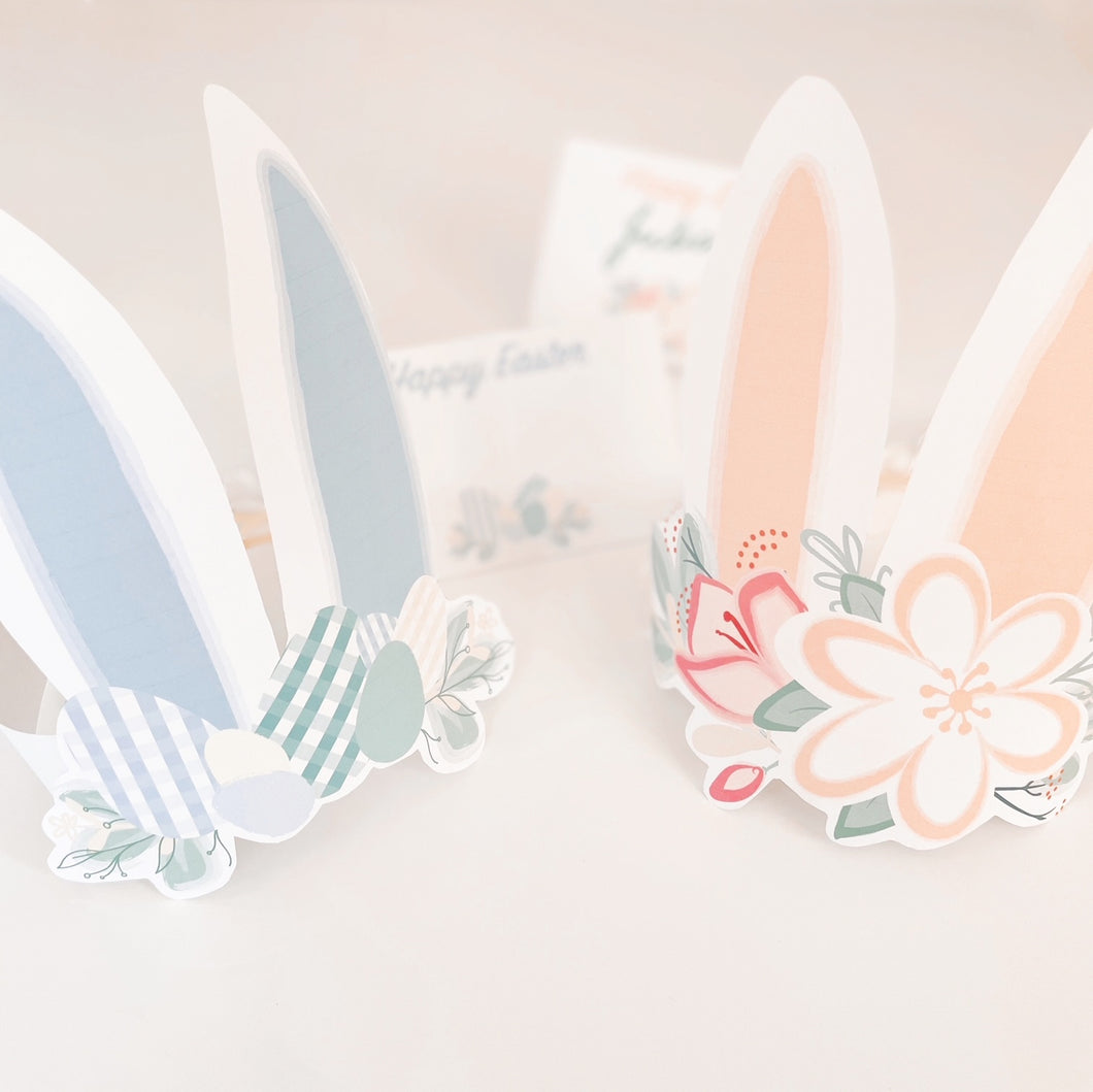 Free Printable Bunny Ears |Bunny ears printable |Easter bunny ears template |Bunny ears png pdf printable |Bunny ears cut out for boys and girls - Pooka Party