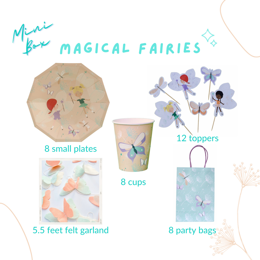 Magical Fairies Party Supplies in a Box - Pooka Party