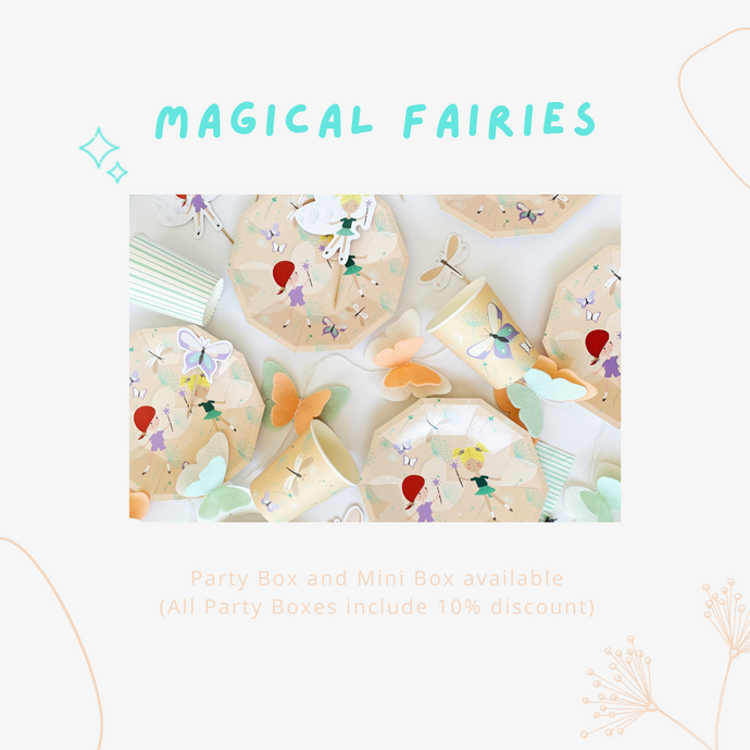 Magical Fairies Party Supplies in a Box - Pooka Party