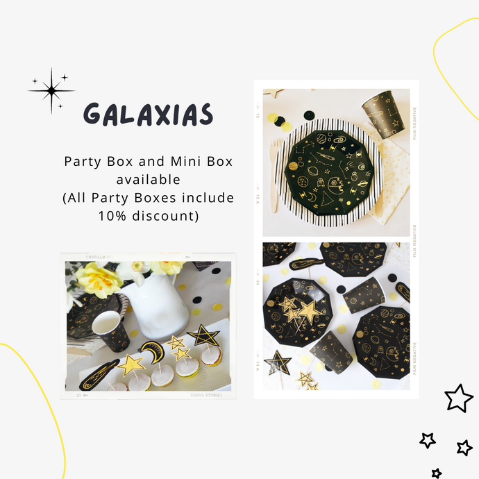 Galaxias Party Supplies in a Box - Pooka Party