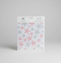 Load image into Gallery viewer, Gray and Pink Stars Wall Decal - Pooka Party
