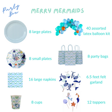 Load image into Gallery viewer, Merry Mermaids Party Supplies in a Box - Pooka Party
