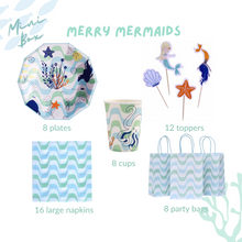 Load image into Gallery viewer, Merry Mermaids Party Supplies in a Box - Pooka Party
