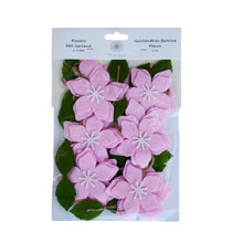Load image into Gallery viewer, felt pink flower garland
