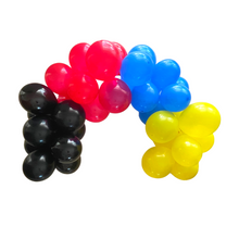 Load image into Gallery viewer, Black, Yellow, Red and Blue Balloon Garland Kit - Pooka Party

