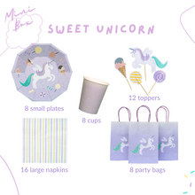 Load image into Gallery viewer, Sweet Unicorn Party Supplies in a Box - Pooka Party
