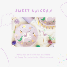 Load image into Gallery viewer, Sweet Unicorn Party Supplies in a Box - Pooka Party
